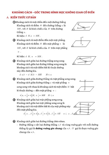 Chuyên đề Khoảng cách- Dạng 1: Khối chóp đều - Hình học 12