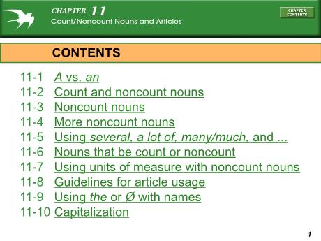Bài giảng Chuyên đề ngữ pháp tiếng Anh - Chủ đề: Count and Noncount nouns, Articles Bài giảng Chuyên đề ngữ pháp tiếng Anh - Chủ đề: Count and Noncount nouns, Articles