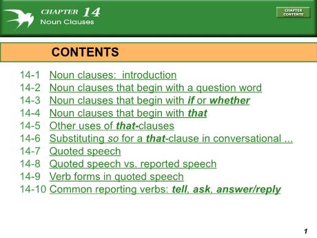 Bài giảng Chuyên đề ngữ pháp tiếng Anh - Chủ đề: Noun clauses Bài giảng Chuyên đề ngữ pháp tiếng Anh - Chủ đề: Noun clauses