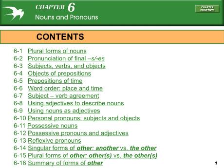 Bài giảng Chuyên đề ngữ pháp tiếng Anh - Chủ đề: Nouns and Pronouns Bài giảng Chuyên đề ngữ pháp tiếng Anh - Chủ đề: Nouns and Pronouns