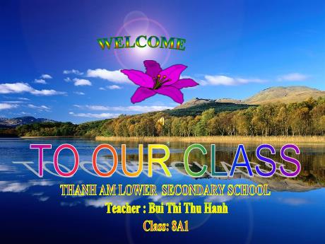 Bài giảng Chuyên đề Tiếng Anh 8 - Unit 4: Our customs and traditions (Skill 1)