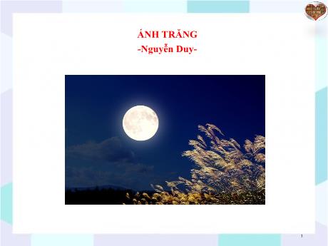 Bộ 48 Bài giảng Chuyên đề Ôn thi vào 10 - Bài 15: Ánh trăng - Ngữ văn 9