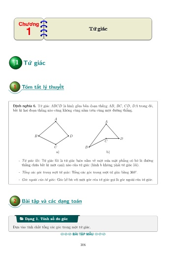 Các dạng bài tập Chuyên đề Tứ giác Toán 8