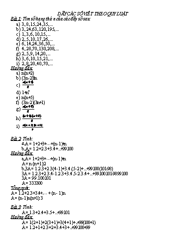 Chuyên đề Bồi dưỡng học sinh giỏi Đại số 7