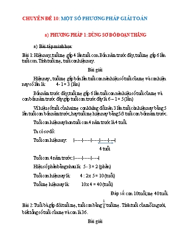 Chuyên đề Bồi dưỡng HSG Toán 6 (KNTT) - Một số phương pháp giải toán Chuyên đề Bồi dưỡng HSG Toán 6 (KNTT) - Một số phương pháp giải toán