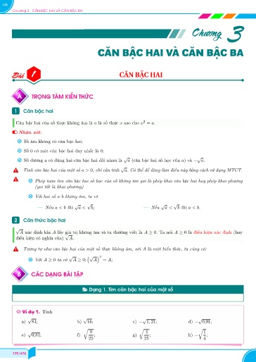 Chuyên đề Căn thức Toán 9 Chân trời sáng tạo