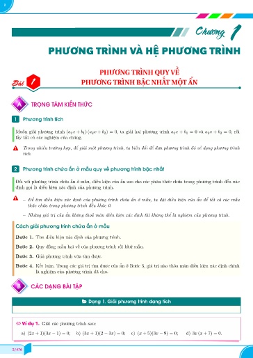 Chuyên đề Phương trình và hệ phương trình Toán 9 Chân trời sáng tạo